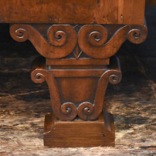 GEORGE IV INLAID 4 DOOR BREAKFRONT LINEN PRESS - ADDITIONAL PHOTO 6