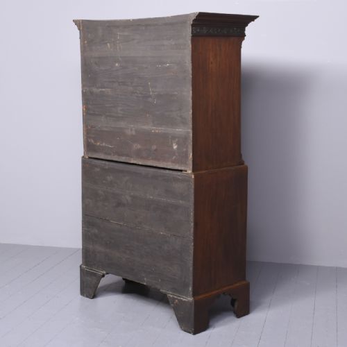 CHIPPENDALE PERIOD SECRETAIRE CHEST ON CHEST - ADDITIONAL PHOTO 10