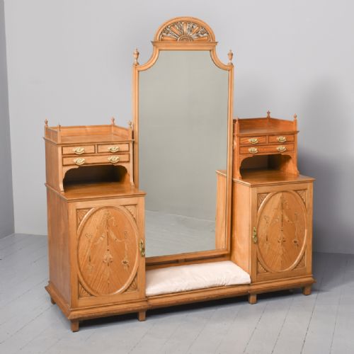 9 PIECE INLAID SATINWOOD BEDROOM SUITE - ADDITIONAL PHOTO 14