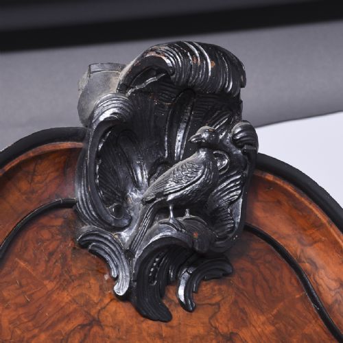 DUTCH BURR WALNUT BUREAU BOOKCASE - ADDITIONAL PHOTO 1