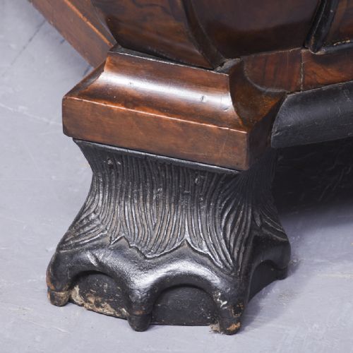 DUTCH BURR WALNUT BUREAU BOOKCASE - ADDITIONAL PHOTO 2