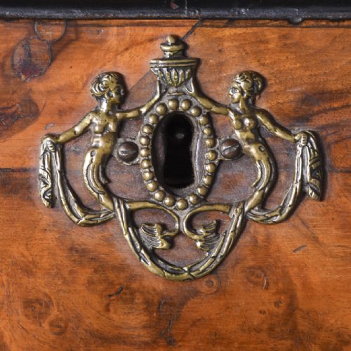 DUTCH BURR WALNUT BUREAU BOOKCASE - ADDITIONAL PHOTO 4