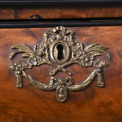 DUTCH BURR WALNUT BUREAU BOOKCASE - ADDITIONAL PHOTO 6