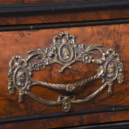 DUTCH BURR WALNUT BUREAU BOOKCASE - ADDITIONAL PHOTO 7