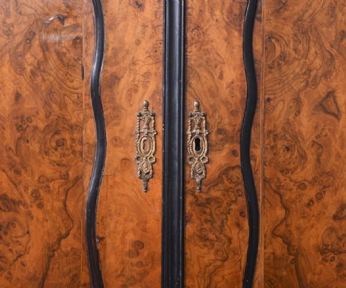 DUTCH BURR WALNUT BUREAU BOOKCASE - ADDITIONAL PHOTO 8