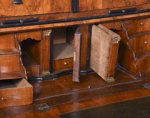 DUTCH BURR WALNUT BUREAU BOOKCASE - ADDITIONAL PHOTO 10