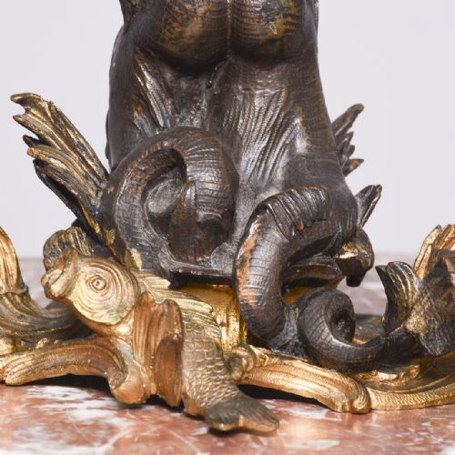 PAIR OF BRONZE GILDED LAMPS - ADDITIONAL PHOTO 8