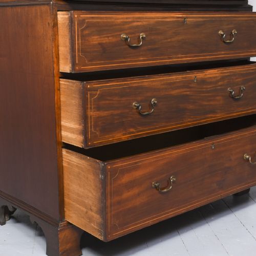 QUALITY GEORGE III INLAID MAHOGANY CHESTON CHEST IN PERFECT ORIGINAL CONDITION - ADDITIONAL PHOTO 5