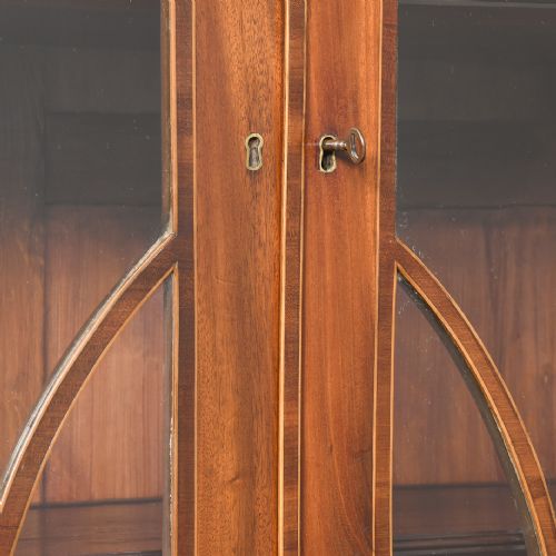 GEORGE III INLAID MAHOGANY SECRETAIRE BOOKCASE IN PRISTINE ORIGINAL CONDITION - ADDITIONAL PHOTO 6