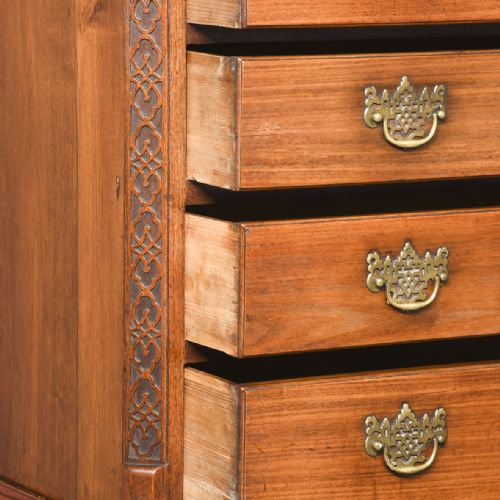QUALITY NEATSIZED GEORGE III CHEST ON CHEST IN ORIGINAL CONDITION - ADDITIONAL PHOTO 7