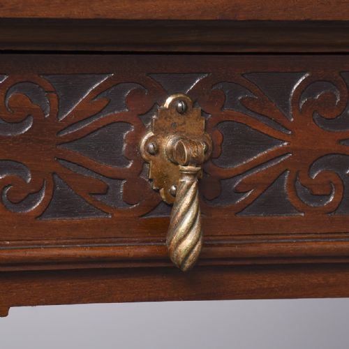 RARE PAIR OF NEOCLASSICALSTYLE MAHOGANY CABINETS ON STANDS BY C HINDLEY SONS LONDON - ADDITIONAL PHOTO 2