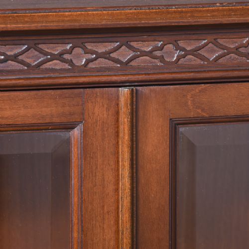 RARE PAIR OF NEOCLASSICALSTYLE MAHOGANY CABINETS ON STANDS BY C HINDLEY SONS LONDON - ADDITIONAL PHOTO 6