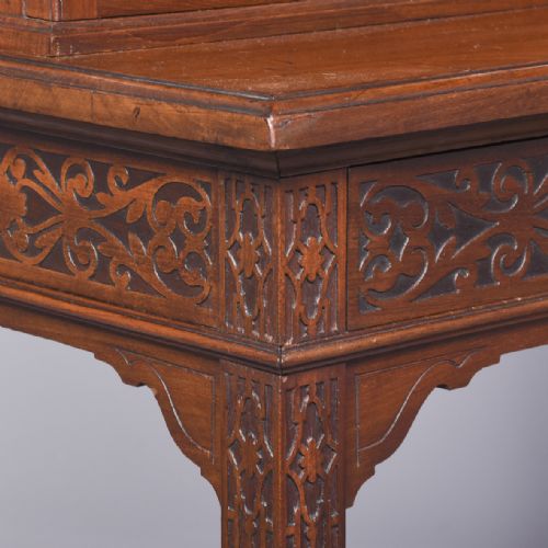 RARE PAIR OF NEOCLASSICALSTYLE MAHOGANY CABINETS ON STANDS BY C HINDLEY SONS LONDON - ADDITIONAL PHOTO 9