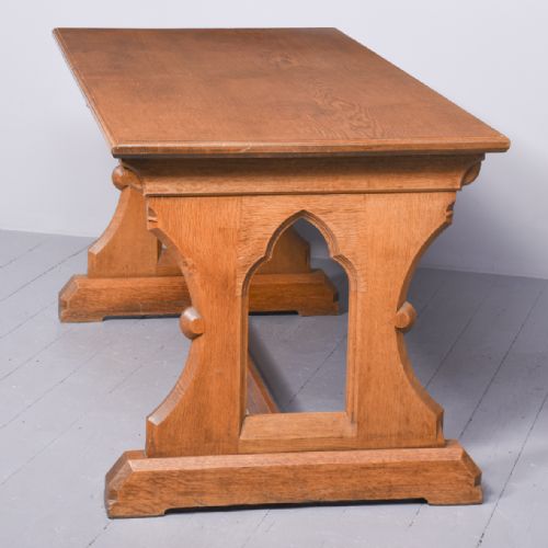 OAK REFECTORY TABLE DESIGNED BY SIR ROBERT LORIMER - ADDITIONAL PHOTO 5