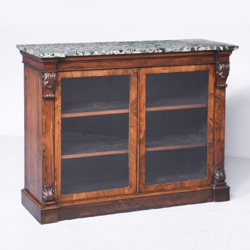 George IV Marble Topped Side Cabinet