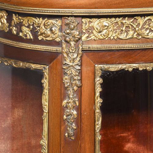 QUALITY FRENCH ORMOLUMOUNTED MAHOGANY DISPLAY CABINET - ADDITIONAL PHOTO 2