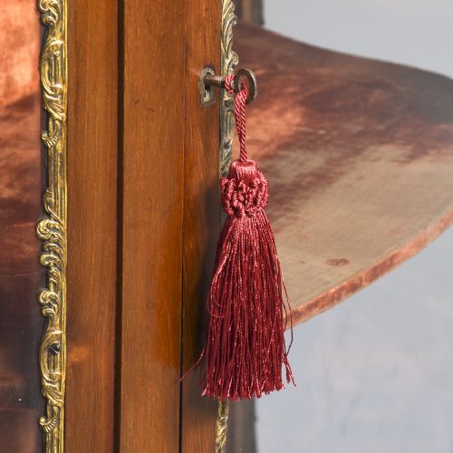 QUALITY FRENCH ORMOLUMOUNTED MAHOGANY DISPLAY CABINET - ADDITIONAL PHOTO 5