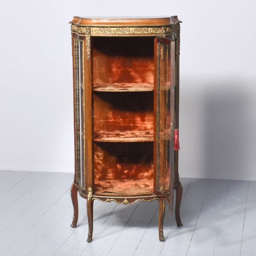 QUALITY FRENCH ORMOLUMOUNTED MAHOGANY DISPLAY CABINET - ADDITIONAL PHOTO 6