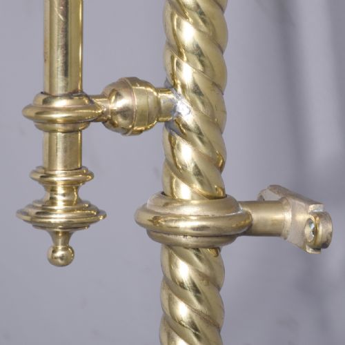 PAIR OF VICTORIAN BRASS WALL LIGHTS - ADDITIONAL PHOTO 9