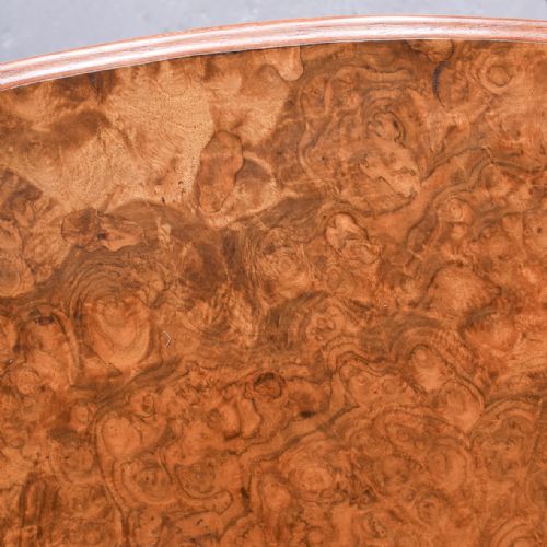 EXCEPTIONAL PAIR OF LARGE BURR WALNUT BOWFRONT BEDSIDE LOCKERS - ADDITIONAL PHOTO 1