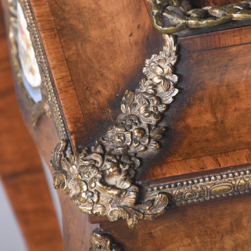 RARE FREESTANDING SEVRESTYPE PLAQUE DECORATED FRENCH JARDINIRE STAND - ADDITIONAL PHOTO 2