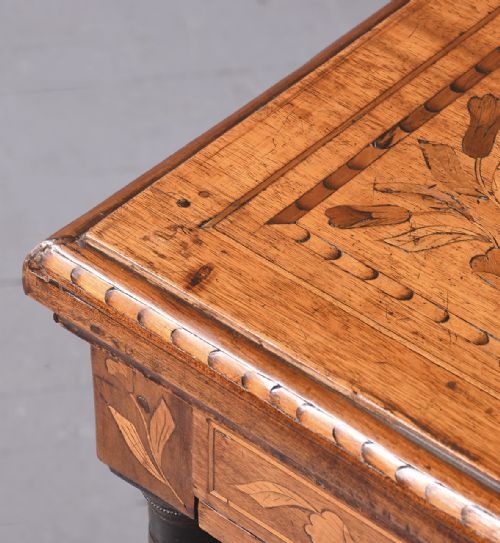 NEATSIZED EARLY 19TH CENTURY DUTCH MARQUETRY MAHOGANY CHEST OF DRAWERS - ADDITIONAL PHOTO 5