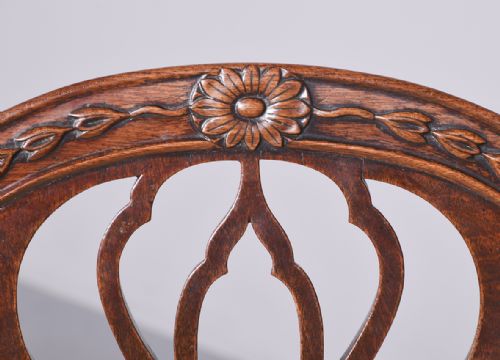 EXCEPTIONAL QUALITY SET OF FOUR GEORGIAN MAHOGANY SIDE CHAIRS - ADDITIONAL PHOTO 1