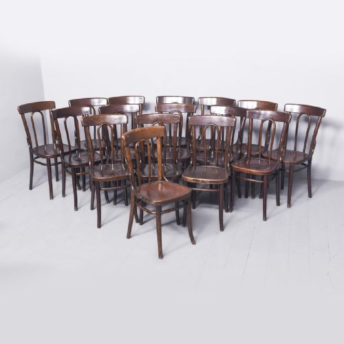 Quality Set of 13 Bentwood Dining Chairs