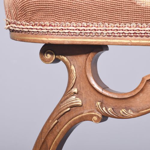 PAIR OF FRENCH WALNUT PRIEDIEU CHAIRS - ADDITIONAL PHOTO 5