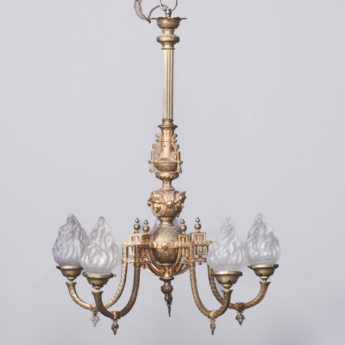 Victorian Brass Chandelier