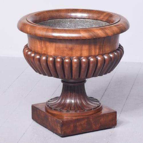 Exhibition Quality Circular Mahogany Wine Cooler