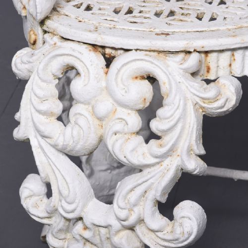 PAIR OF CAST IRON GARDEN SEATS - ADDITIONAL PHOTO 3