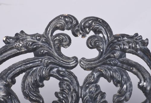 PAIR OF CAST IRON GARDEN SEATS - ADDITIONAL PHOTO 6