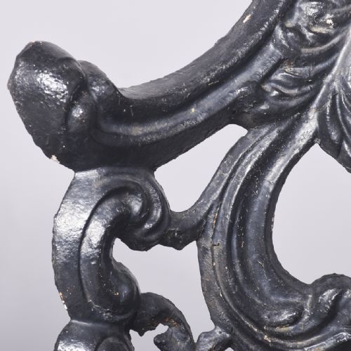 PAIR OF CAST IRON GARDEN SEATS - ADDITIONAL PHOTO 7