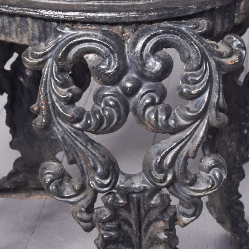 PAIR OF CAST IRON GARDEN SEATS - ADDITIONAL PHOTO 9