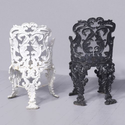 PAIR OF CAST IRON GARDEN SEATS - ADDITIONAL PHOTO 11
