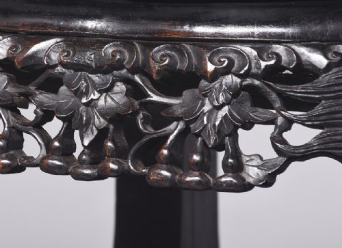 MATCHED PAIR OF QING PLANT STANDS - ADDITIONAL PHOTO 3