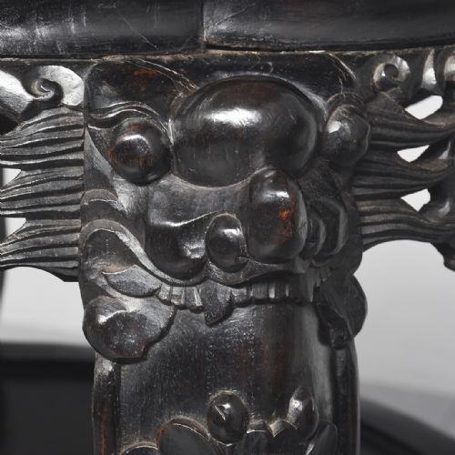 MATCHED PAIR OF QING PLANT STANDS - ADDITIONAL PHOTO 5