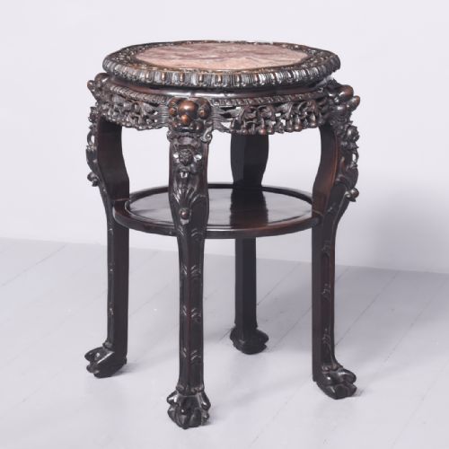 MATCHED PAIR OF QING PLANT STANDS - ADDITIONAL PHOTO 18