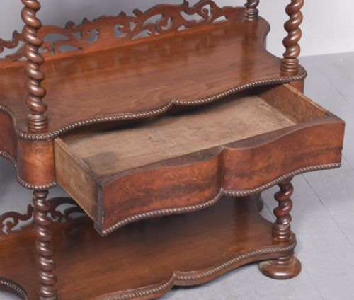 WALNUT 5 TIER WHATNOT - ADDITIONAL PHOTO 7