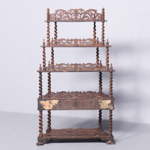 WALNUT 5 TIER WHATNOT - ADDITIONAL PHOTO 8