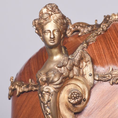 EXHIBITION QUALITY LARGE ORMOLU MOUNTED LOUIS XVI STYLE KINGWOOD AND VERNIS MARTIN VITRINE - ADDITIONAL PHOTO 2
