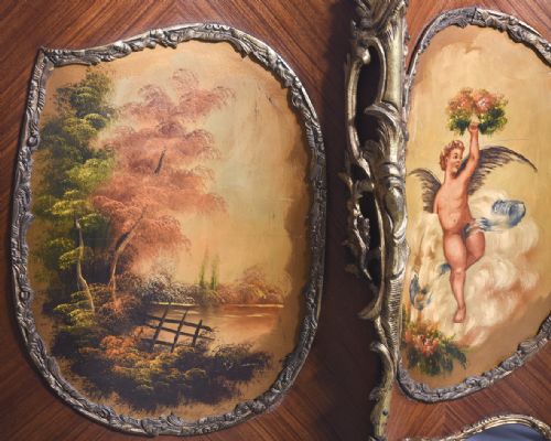 EXHIBITION QUALITY LARGE ORMOLU MOUNTED LOUIS XVI STYLE KINGWOOD AND VERNIS MARTIN VITRINE - ADDITIONAL PHOTO 9