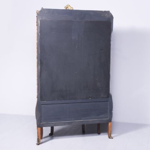 EXHIBITION QUALITY LARGE ORMOLU MOUNTED LOUIS XVI STYLE KINGWOOD AND VERNIS MARTIN VITRINE - ADDITIONAL PHOTO 21