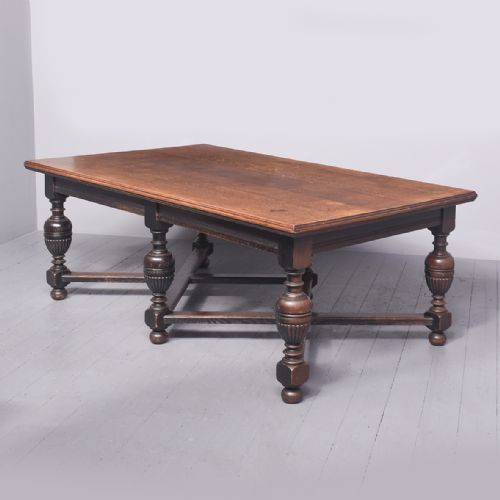 Large Oak Dining Table