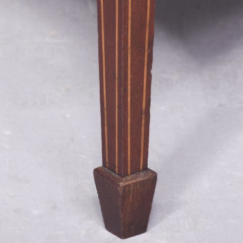 QUALITY INLAID MAHOGANY SHERATON STYLE BIJOUTERIE CABINET - ADDITIONAL PHOTO 3