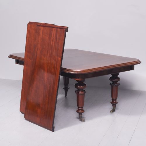 WILLIAM IV MAHOGANY DINING TABLE - ADDITIONAL PHOTO 5