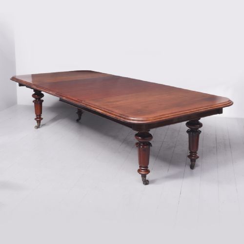 WILLIAM IV MAHOGANY DINING TABLE - ADDITIONAL PHOTO 6