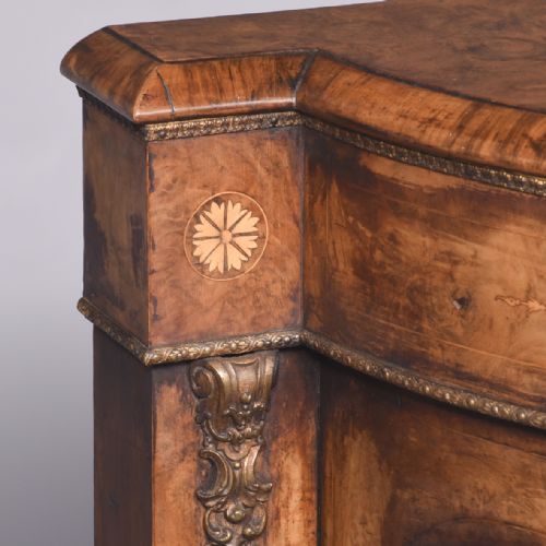 VICTORIAN BURRWALNUT ORMOLU AND INALID CREDENZA - ADDITIONAL PHOTO 1