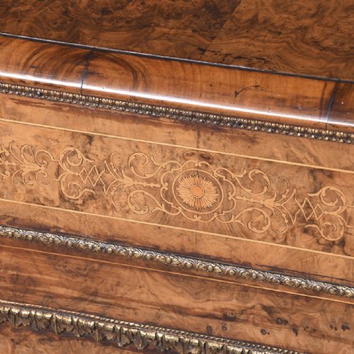 VICTORIAN BURRWALNUT ORMOLU AND INALID CREDENZA - ADDITIONAL PHOTO 7